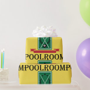 Papper för omslagning av bassäng-rum presentpapper