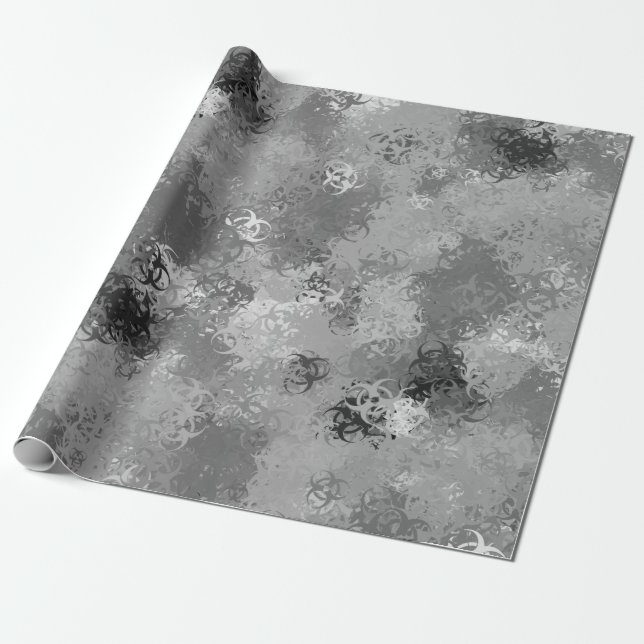 Papper för omslagning av biofara Urban Camo Wrappi Presentpapper (Utrullad)