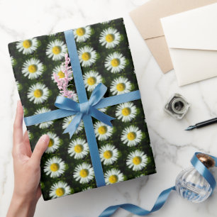 Papper för omslagning av daisy Kärlek Presentpapper