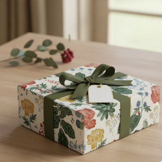 Papper för omslagning av den nordiska botaniska Bl Presentpapper