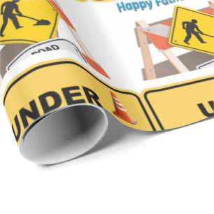 Papper för omslagning av fars dag presentpapper