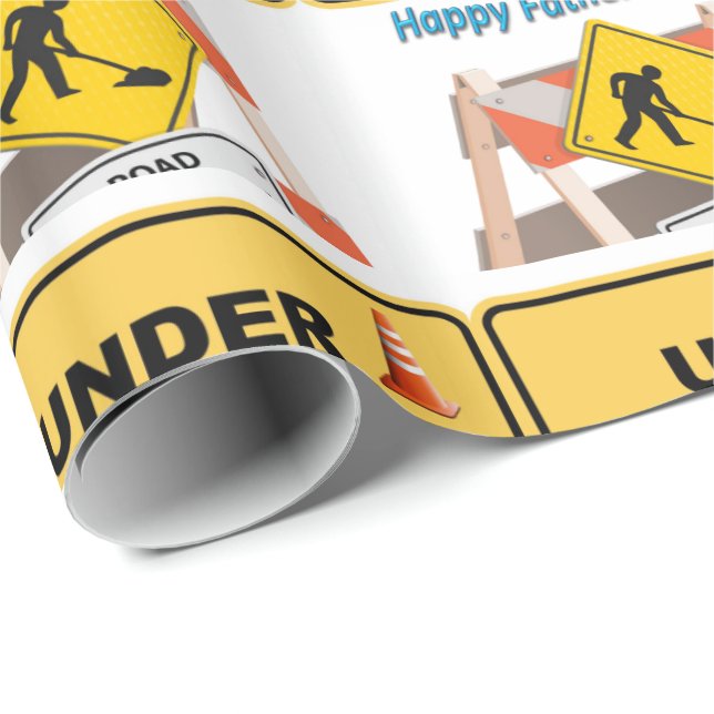 Papper för omslagning av fars dag presentpapper (Rullad Hörn)