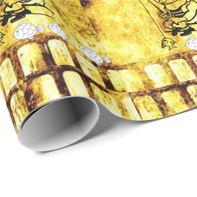 Papper för omslagning av fars dag presentpapper (Rullad Hörn)