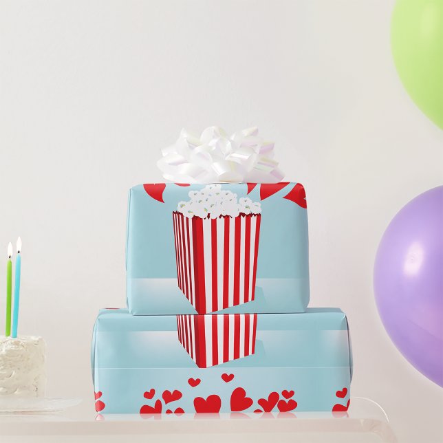 Papper för omslagning av filmovie Popcorn Presentpapper (Skapare uppladdad)