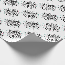 Papper för omslagning av glad påsk presentpapper