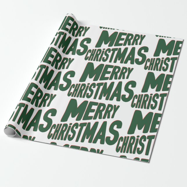 Papper för omslagning av god jul presentpapper (Utrullad)