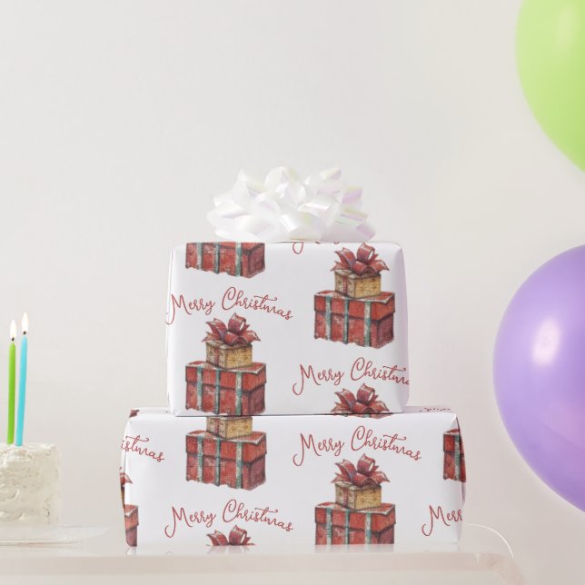 Papper för omslagning av god jul presentpapper (Festgåvor)