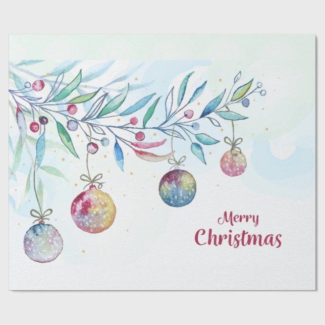 Papper för omslagning av god jul presentpapper (Platt)