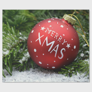 Papper för omslagning av god jul presentpapper