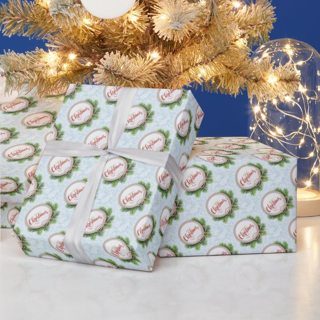Papper för omslagning av god jul presentpapper (Helgdagar)