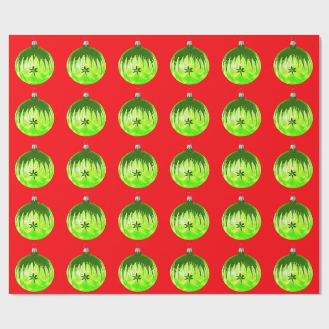 Papper för omslagning av grönt för orange presentpapper (Platt)