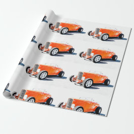 papper för omslagning av hot rod presentpapper