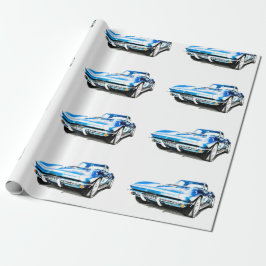 papper för omslagning av hot rod presentpapper