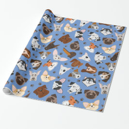 Papper för omslagning av hundar presentpapper