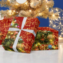 Papper för omslagning av Julgran