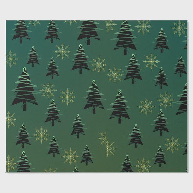 Papper för omslagning av julgran presentpapper (Platt)