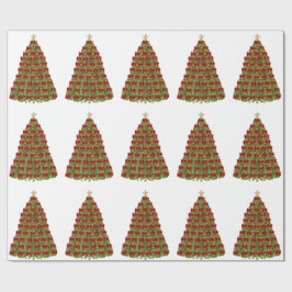 Papper för omslagning av julgran presentpapper