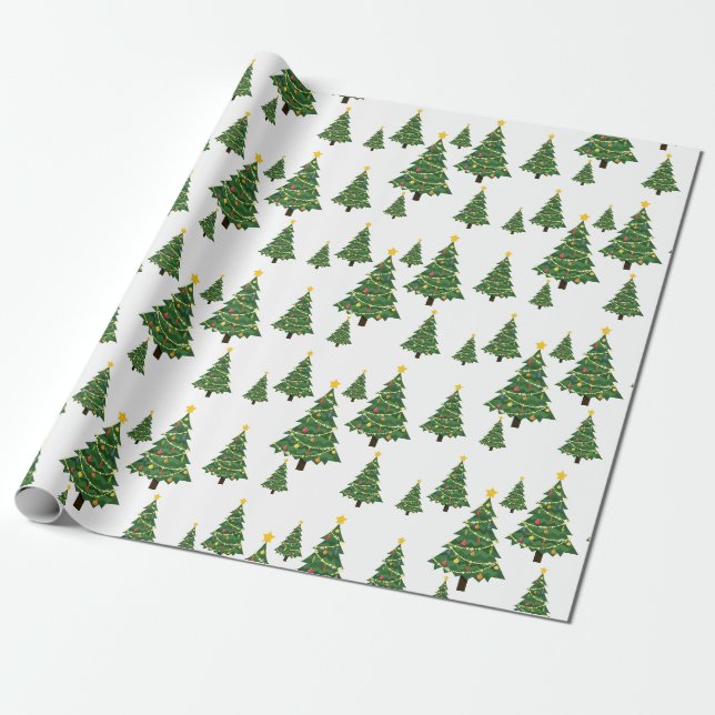 Papper för omslagning av julgran presentpapper (Utrullad)