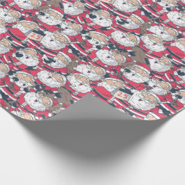 Papper för omslagning av jultomten presentpapper