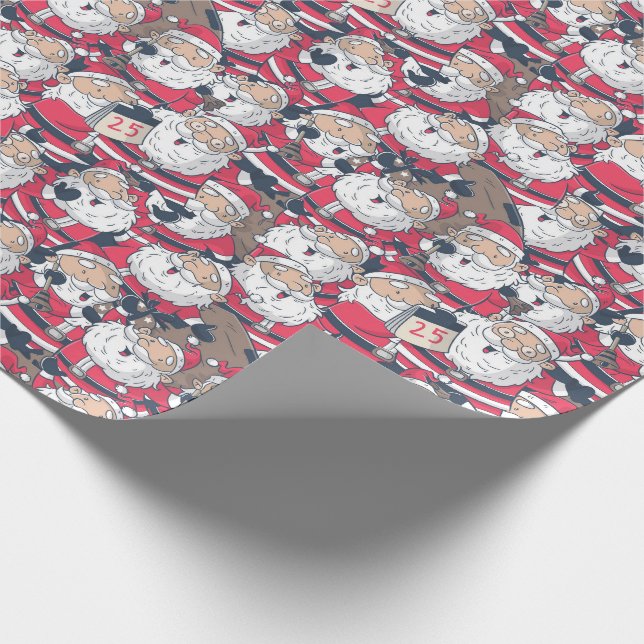 Papper för omslagning av jultomten presentpapper (Hörn)