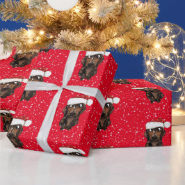 Papper för omslagning av korv Hund Jul Presentpapper