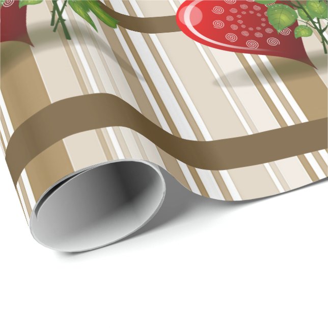 Papper för omslagning av mors dag presentpapper (Rullad Hörn)