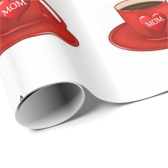 Papper för omslagning av mors dag presentpapper (Rullad Hörn)