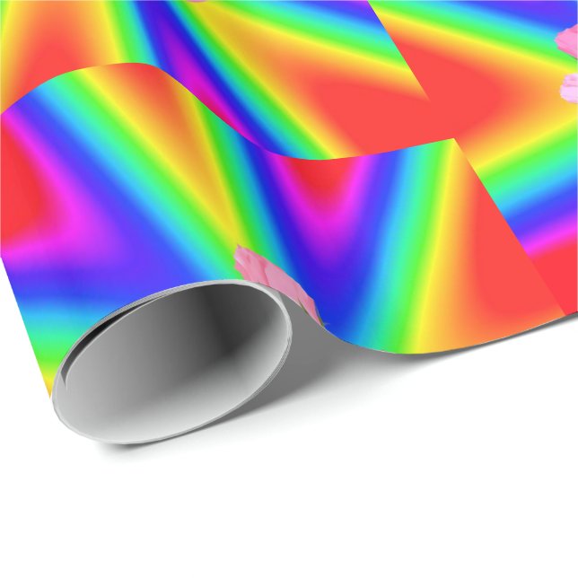 Papper för omslagning av mors dag presentpapper (Rullad Hörn)