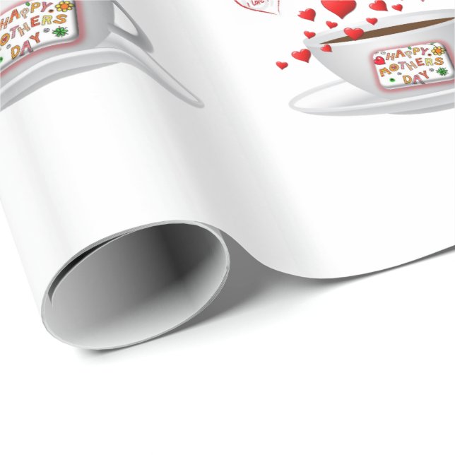 Papper för omslagning av mors dag presentpapper (Rullad Hörn)