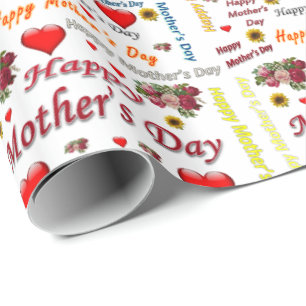Papper för omslagning av mors dag presentpapper
