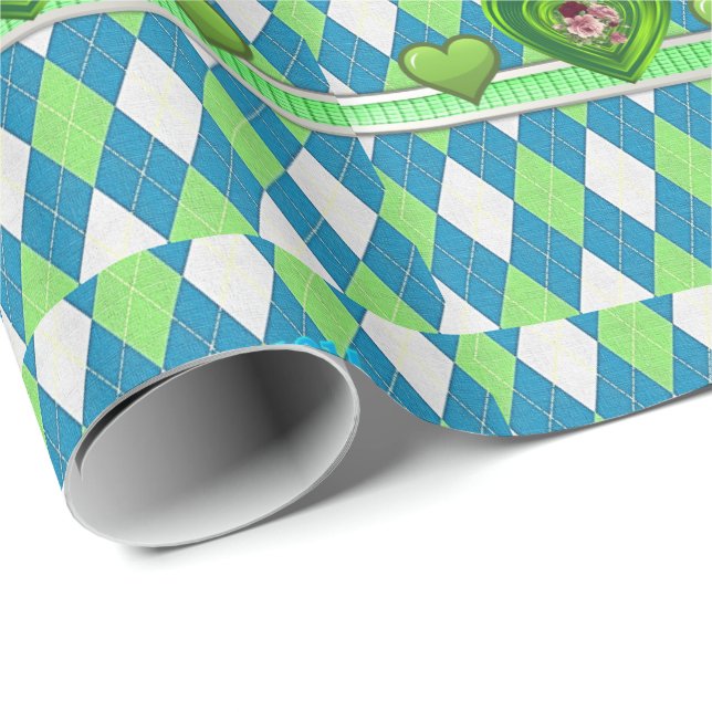 Papper för omslagning av mors dag presentpapper (Rullad Hörn)