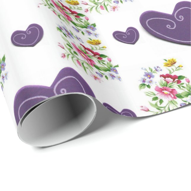 Papper för omslagning av mors dag presentpapper (Rullad Hörn)