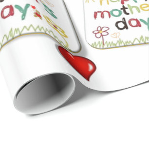 Papper för omslagning av mors dag presentpapper