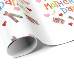 Papper för omslagning av mors dag presentpapper