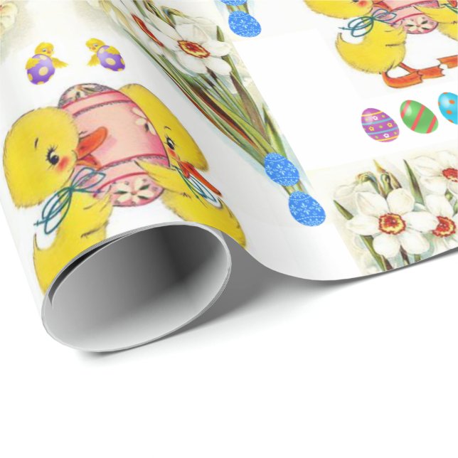 Papper för omslagning av påsk presentpapper (Rullad Hörn)