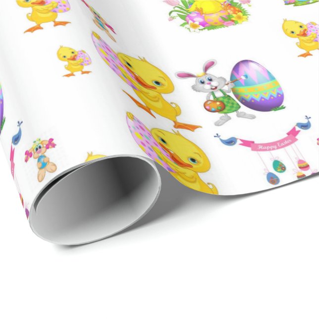 Papper för omslagning av påsk presentpapper (Rullad Hörn)