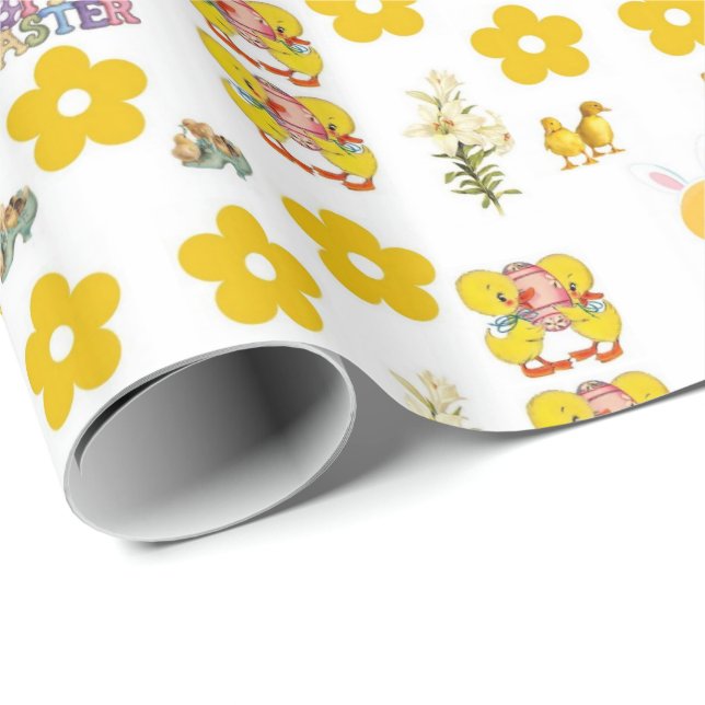 Papper för omslagning av påsk presentpapper (Rullad Hörn)
