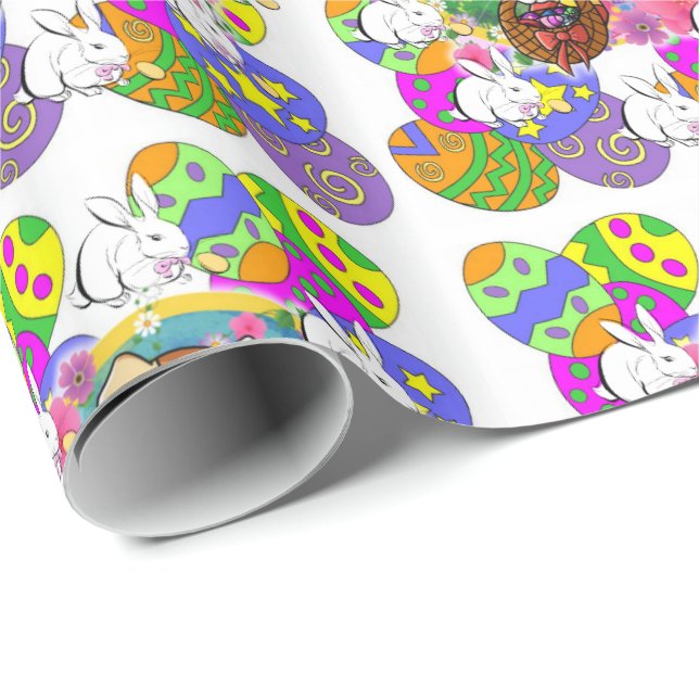 Papper för omslagning av påsk presentpapper (Rullad Hörn)