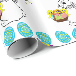 Papper för omslagning av påsk presentpapper