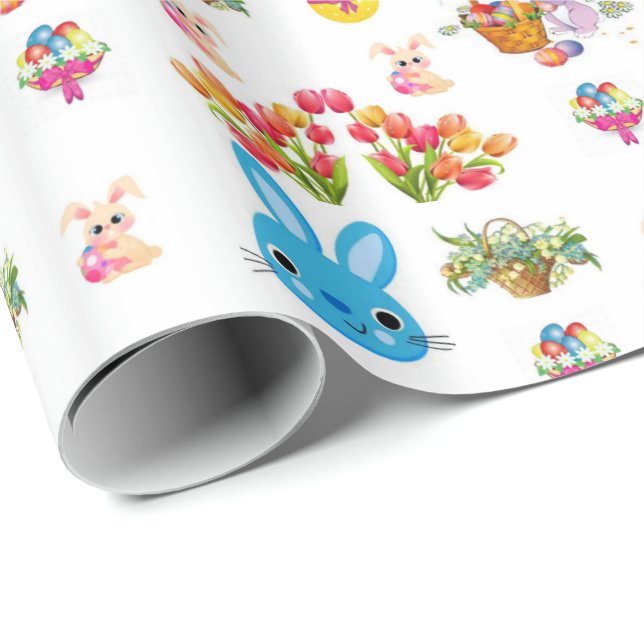 Papper för omslagning av påsk presentpapper (Rullad Hörn)