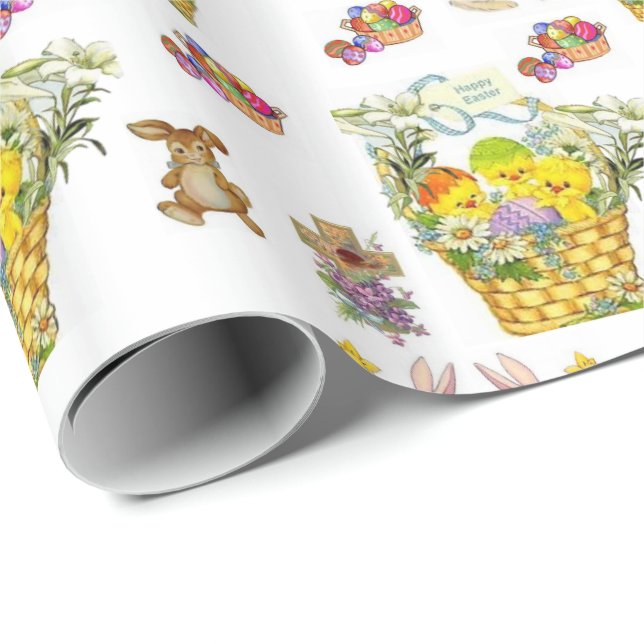 Papper för omslagning av påsk presentpapper (Rullad Hörn)
