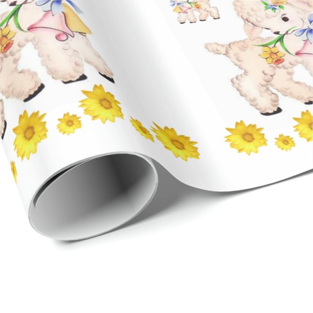 Papper för omslagning av påsk presentpapper (Rullad Hörn)