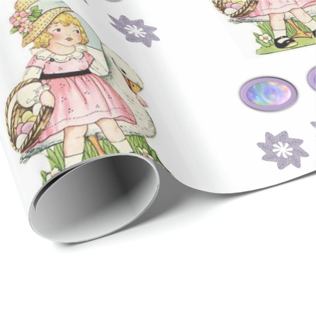 Papper för omslagning av påsk presentpapper (Rullad Hörn)
