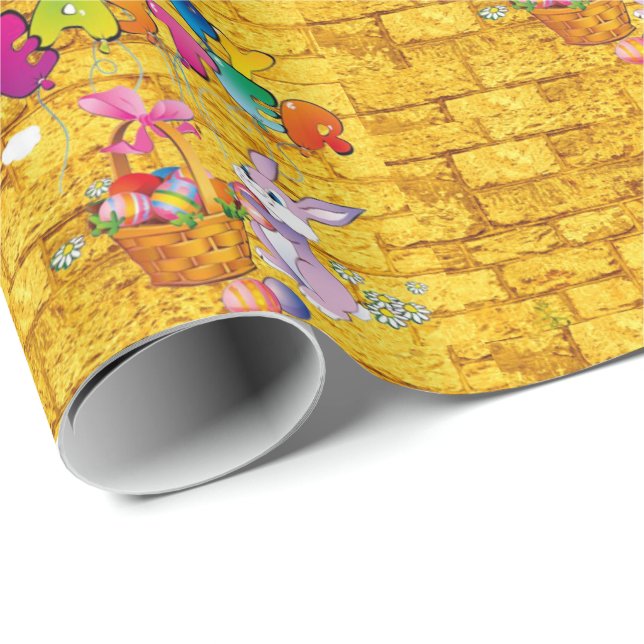 Papper för omslagning av påsk presentpapper (Rullad Hörn)
