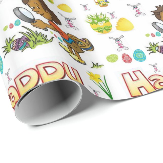 Papper för omslagning av påsk presentpapper (Rullad Hörn)