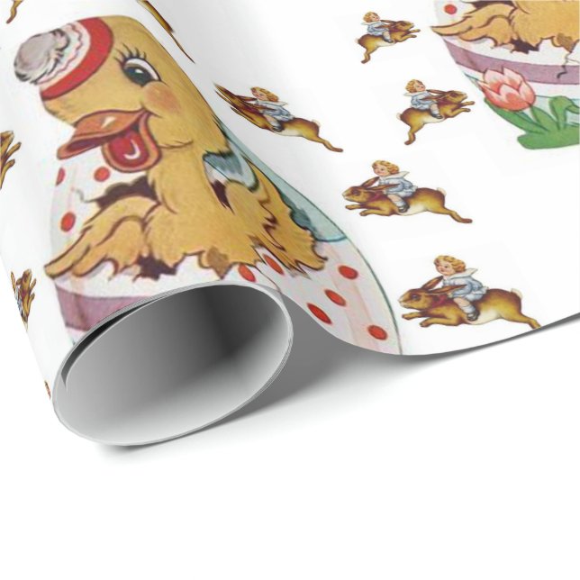 Papper för omslagning av påsk presentpapper (Rullad Hörn)