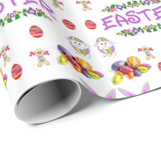 Papper för omslagning av påsk presentpapper (Rullad Hörn)
