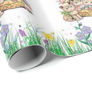 Papper för omslagning av påsk presentpapper