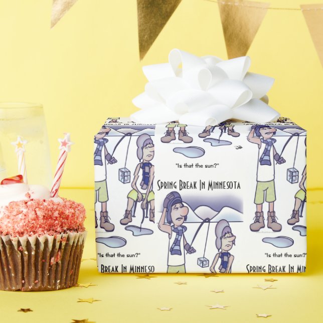 Papper för omslagning av påsklov presentpapper (Födelsedagsfest)