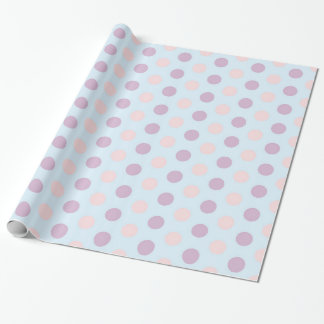 papper för omslagning av pastel polka dots presentpapper
